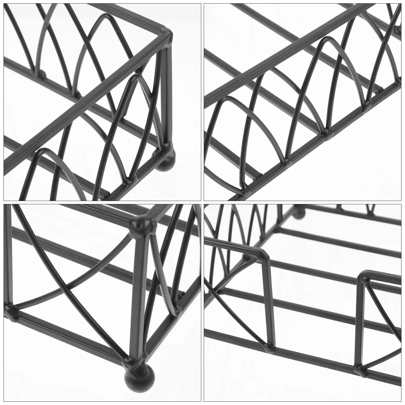 

Napkin Holder Metal Tissue Dispenser Square Serviette Stand Decorative Dinner Table Bathroom Use Sturdy Flat Organizer For
