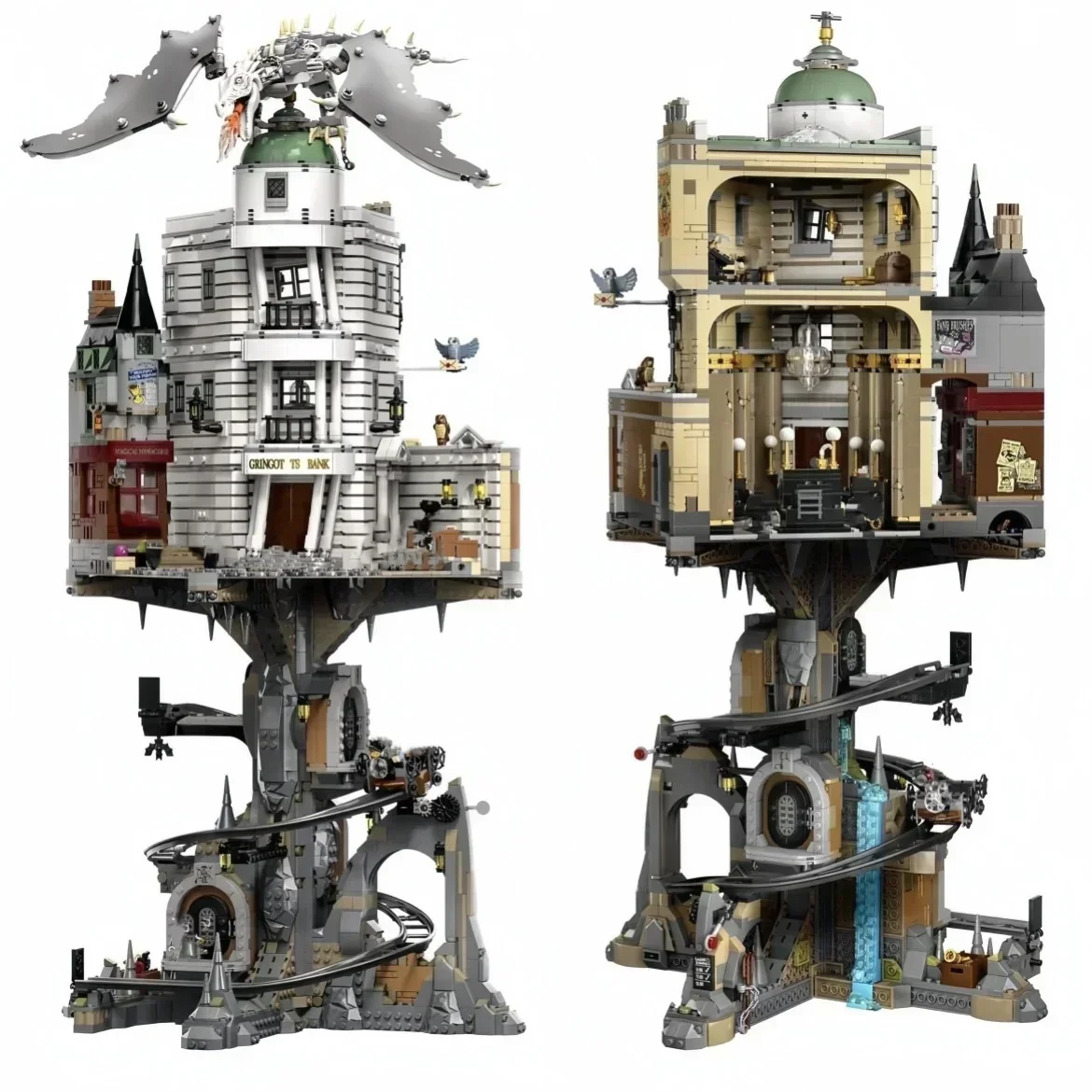 Collector Edition 76417 Gringotted Wizarding Bank Building Blocks Bricks Classic Movie Series Connect 75978 Diagoned Set Toys