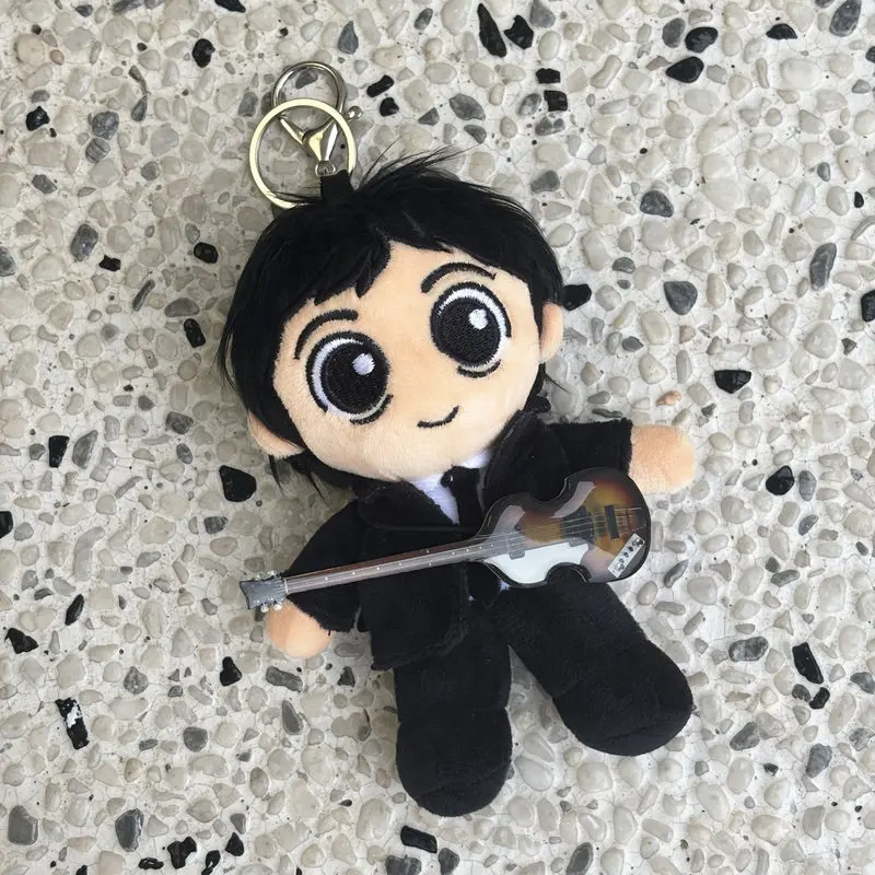 

In Stock Vintage Rock Band Plush Keychain Music Legend Soft Stuffed Bag Charm Kawaii Home Desk Decor Collectible Birthday Gift