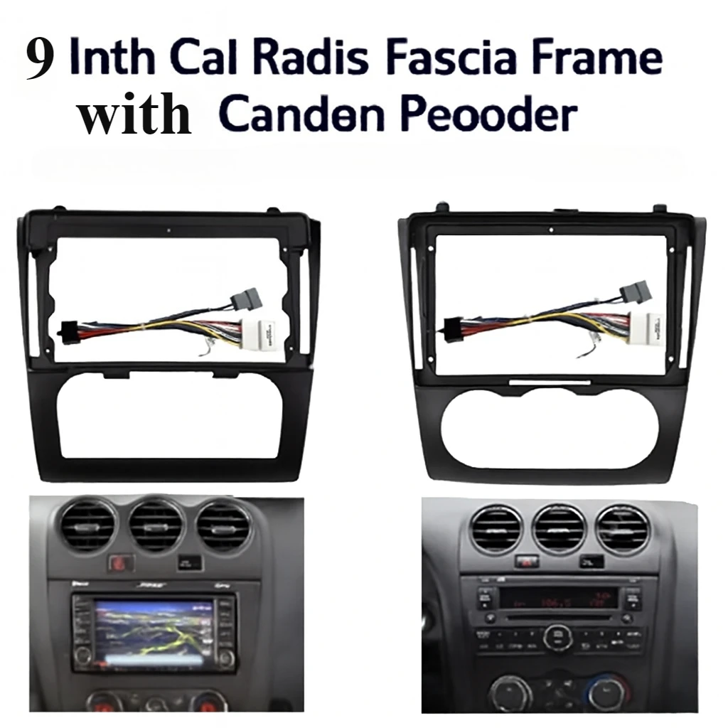 

9 Inch Car Radio Fascia Frame with Canbus Decoder for Nissan Altima Teana 2006-2012 | Android Dash Installation Panel Kit