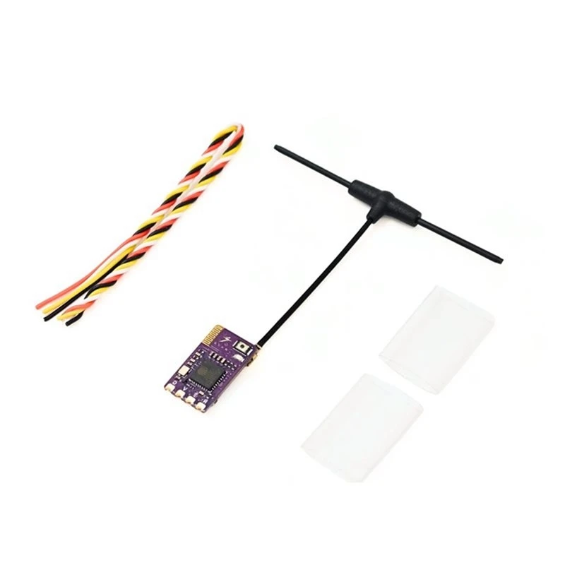 Hot-ELRS 2.4G Nano Receiver 25- 500Hz High-Speed Refresh CRSF/SBUS With 40Mm T-Antenna For FPV Long Range Freestyle Drone