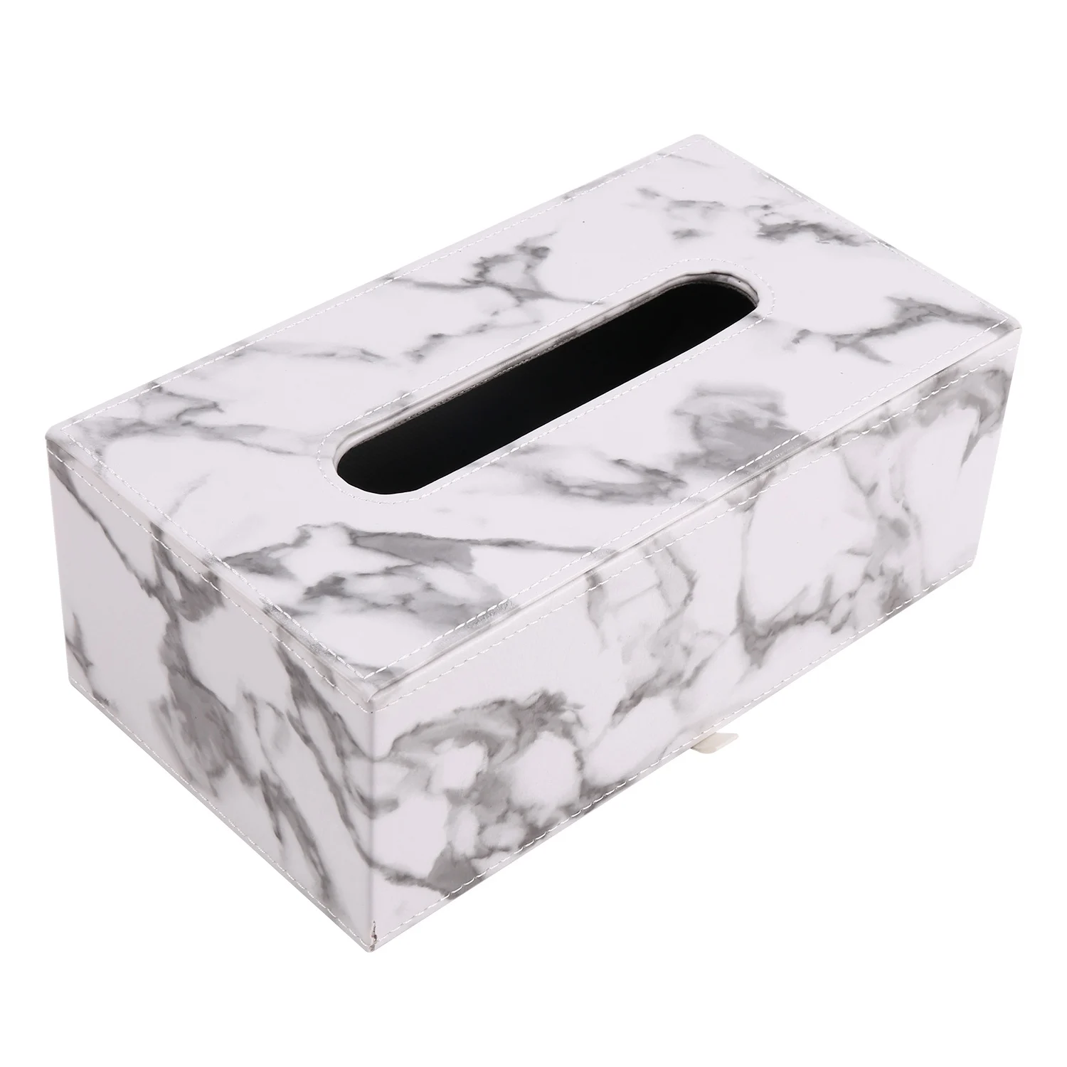 White Marble Pattern Jewelry Hotel Paper Box Business Office Dining Room Living Room Creative Leather Tissue Box