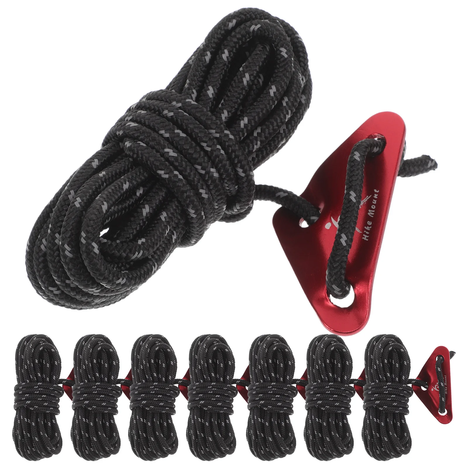 

8pcs Tent Rope Camping Gear Polyester Twine Windproof Outdoor Rope For Tree Climbing Mountaineering Dock Accessory