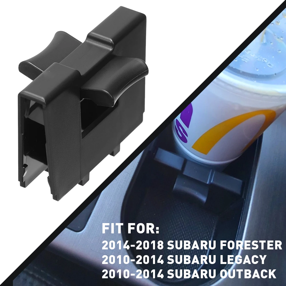 Center Console Cup Holder Insert Divider  For Subaru Legacy Forester Outback 2010 2011 2012 2014 2018 Adjustable Car Accessories