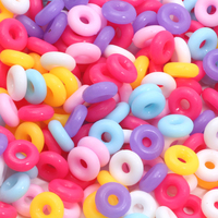 50pcs 10mm Multicolor Ring Silicone Beads Loose Spacer Beads For Jewelry Making Bracelet Necklace Crafts Accessories