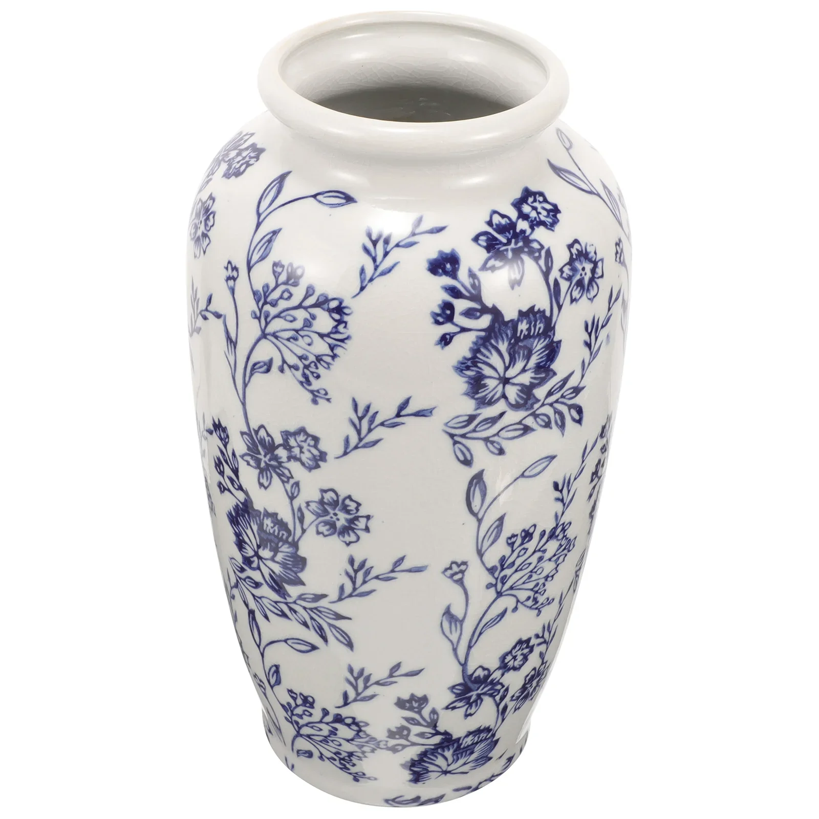 

Container Blue and White Porcelain Vase Vintage Ornaments Chinese Bottle Ceramics Home