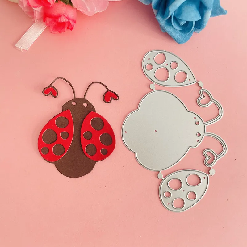 insects ladybug  decoration die Metal Cutting Dies DIY Scrapbook Paper Cards Embossing Craft Die Cut handmade craft