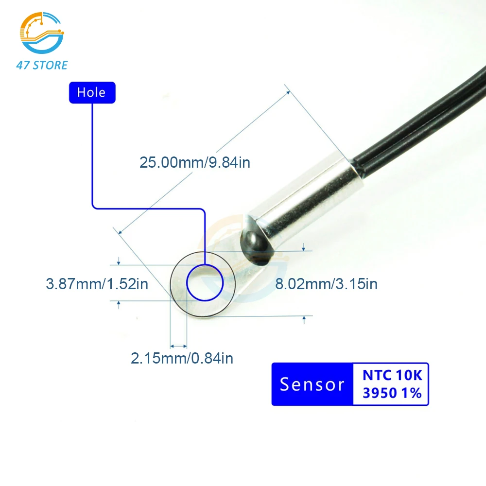 DC 4V-28V Mini Dual Display LED Digital Temperature Controller Fahrenheit Temperature Sensor Thermometer Tester with Metal Probe