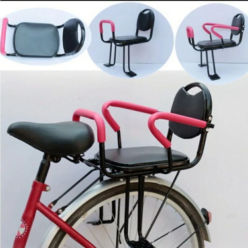 Asiento de seguridad para bebé específico para bicicleta, asiento trasero de seguridad para niños, scooter Eléctrico, silla con valla para niños, sillín de bicicleta para niños
