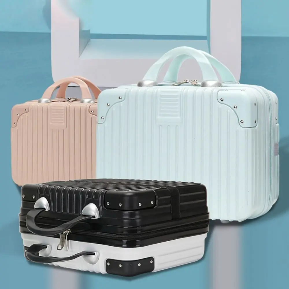 14 inch Mini Travel Suitcase Cosmetic Box Hand Luggage Organizer Case Small Password Box Boarding Case