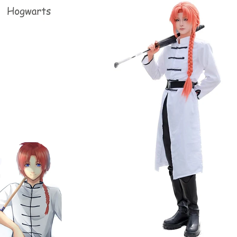 Kamui Cosplay Costume Anime Gintama Chinese Styles White Long Battle Uniform Halloween Christmas Party Gifts Outfits