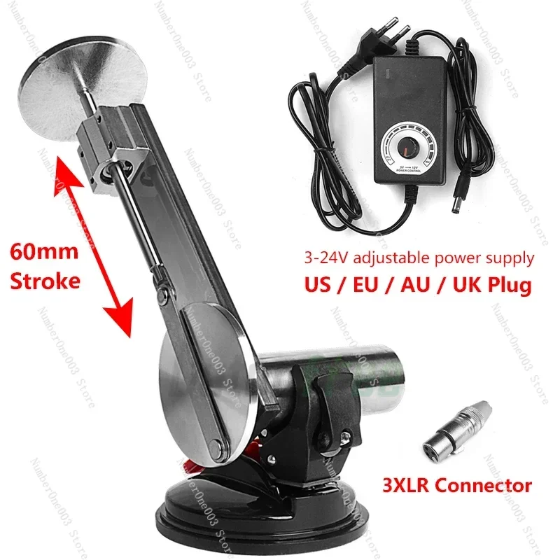 High Thrust Telescopic Linear Motor 60mm Stroke Reciprocating Mechanism Actuator 3-24V 3XLR Port