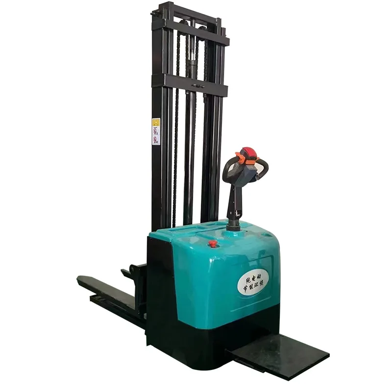 

Small one-ton standing forklift lift 1-ton standing forklift All-electric pallet stacker