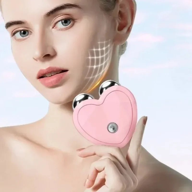 Masażer do twarzy mikroprądowy EMS maszyna do podnoszenia twarzy wałek napinający skórę odmładzanie piękno ładowanie twarzy przeciwzmarszczkowe