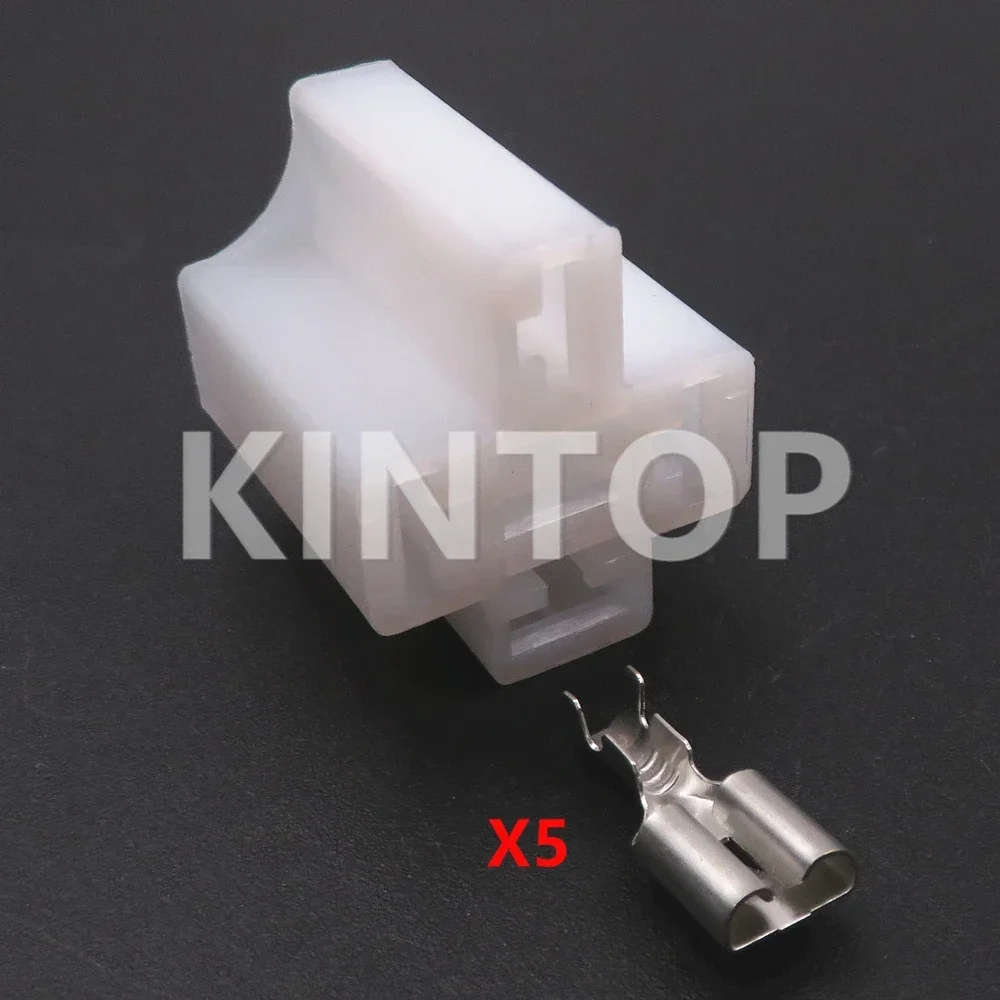 1 Set 5 Pins AC Assembly Car Electric Wire Unsealed Socket 6.3 Series Car Instrument Large Current Plug Auto Relay Connector - Detail 1