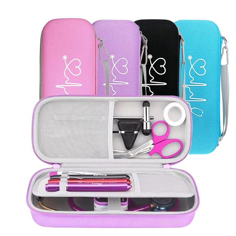 Double Layer Empty Emergency First Aid Mesh Bag EVA Storage Bag Pouch Case for Medical Stethoscope Penlights Hammer Tools B1