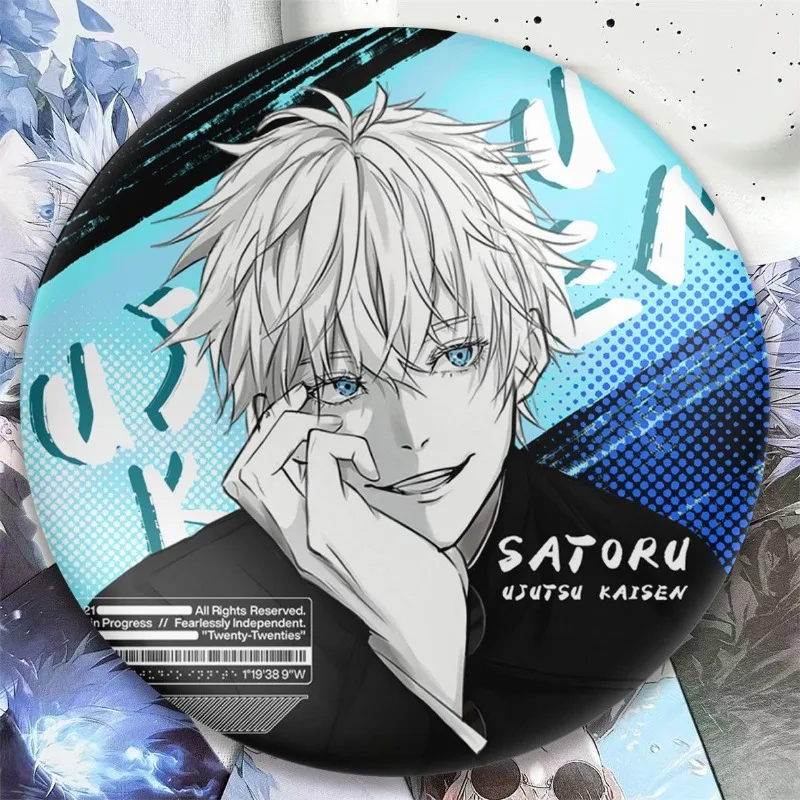 Jujutsu Kaisen Gojo Satoru Minimalistische Creatieve Film Perifere Broche Hoge Waarde Persoonlijkheid Cartoon Badge Decoratieve Hanger