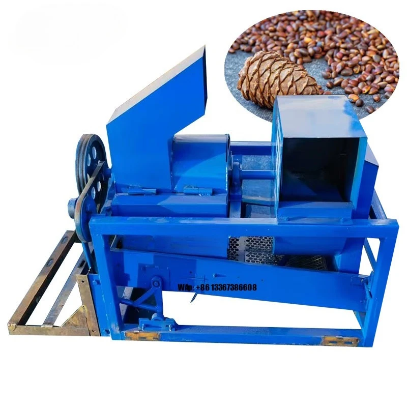 

Commercial cedar nut processing shelling pine nut machine Korean red pine seed separator machine
