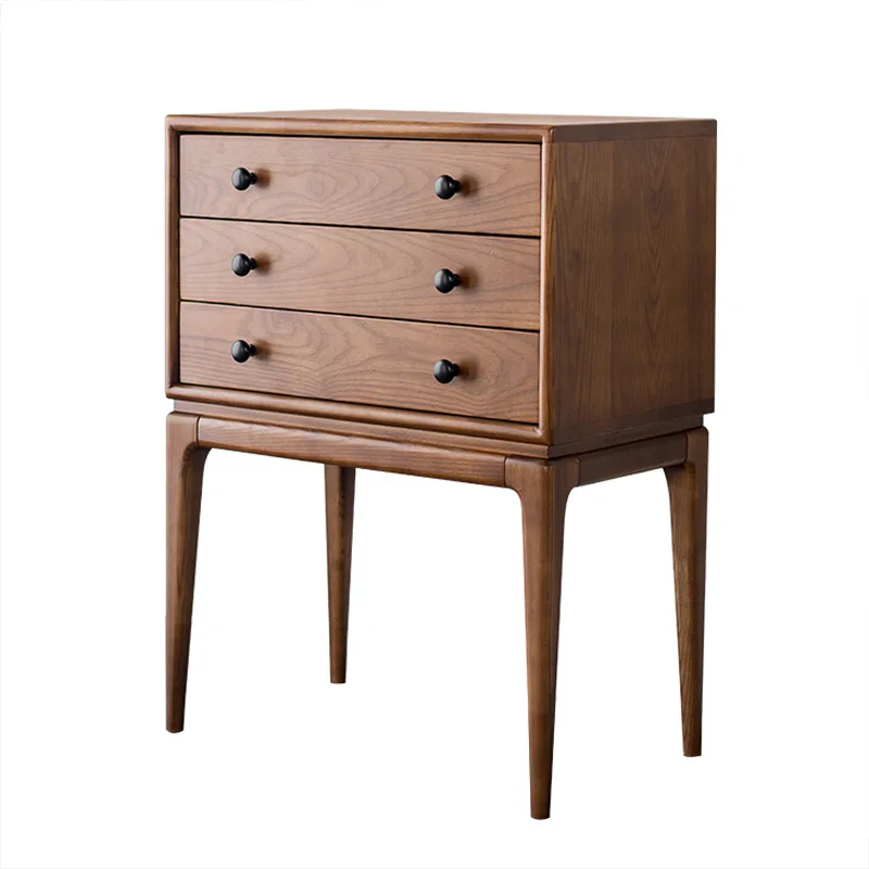 

Pure solid wood chest cabinet dining side cabinet ash wood bedroom TV furniture simple