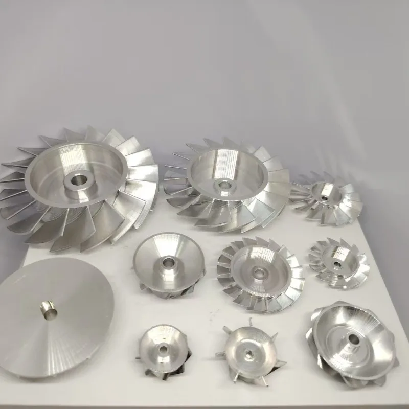 

High Speed Aluminum Turbine Blades & Motor Blades with Accessories Kit for Motors, Pumps, Fans - Factory Direct