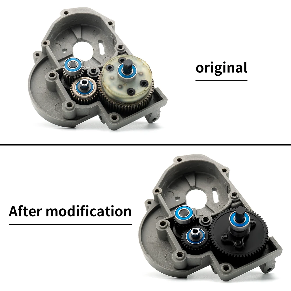 YEAHRUN 1 مجموعة معدنية Geaxbor التروس مجموعة أدوات المحمل ل Traxxas سلاش 2WD دورة قصيرة شاحنة 1/10 RC قطع غيار السيارات