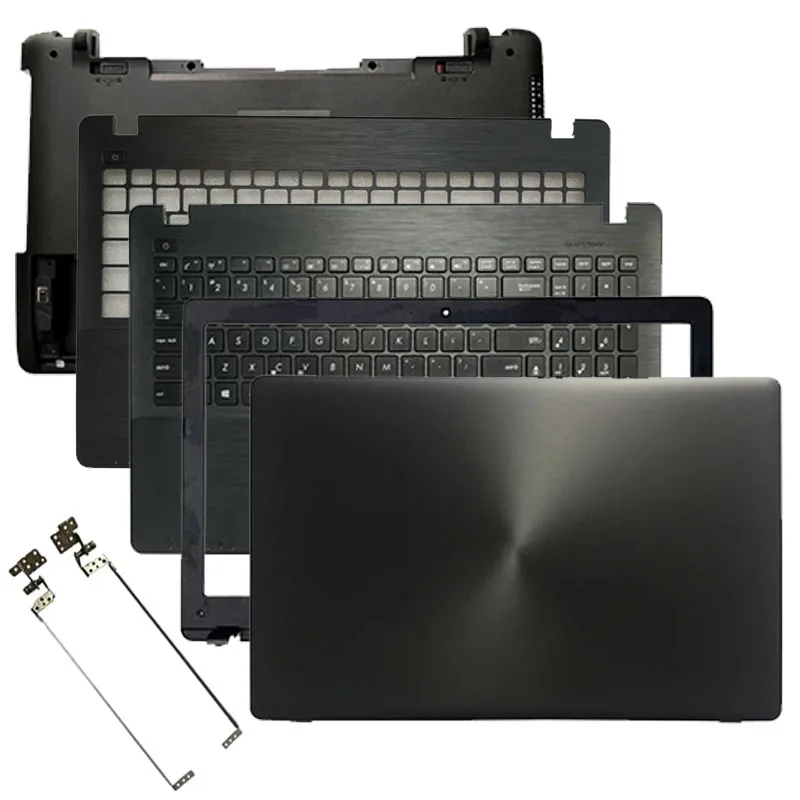 NEW For X550 X550C A550 F550 X550V Laptop LCD Back Cover Front Bezel Palmrest Bottom Case keyboard Hinges