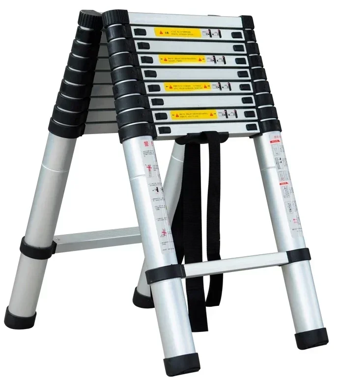 30CM Step Distance DLT509B Aluminum LIDL Telescopic Lightweight Folding Step Ladder for Indoor /Outdoor