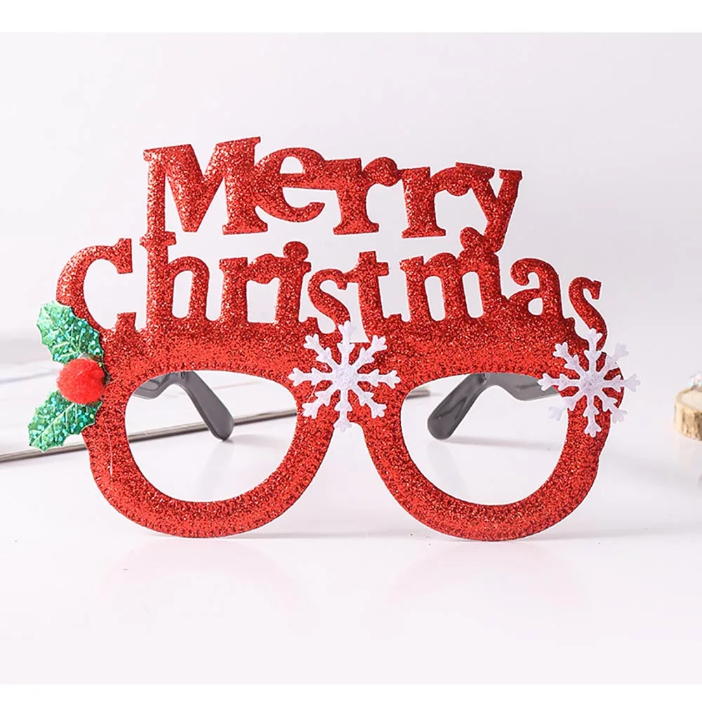 نظارات عيد الميلاد الجدة الكرتون النظارات سانتا النظارات عطلة احتفالية إطار نظارات للأطفال حفلات عطلة