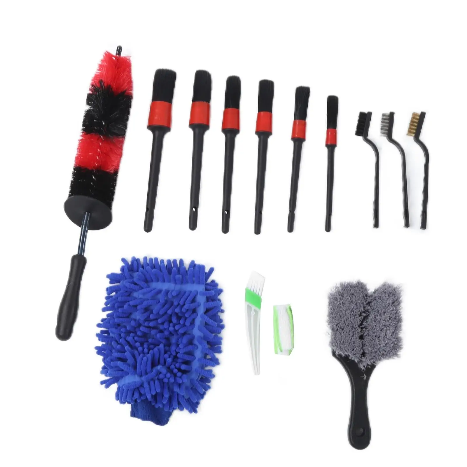 

Car Cleaning Brush Set Detailing Brushes Long for bicycle for bumpers for exhaust Pipes for truck for engine Compartment for