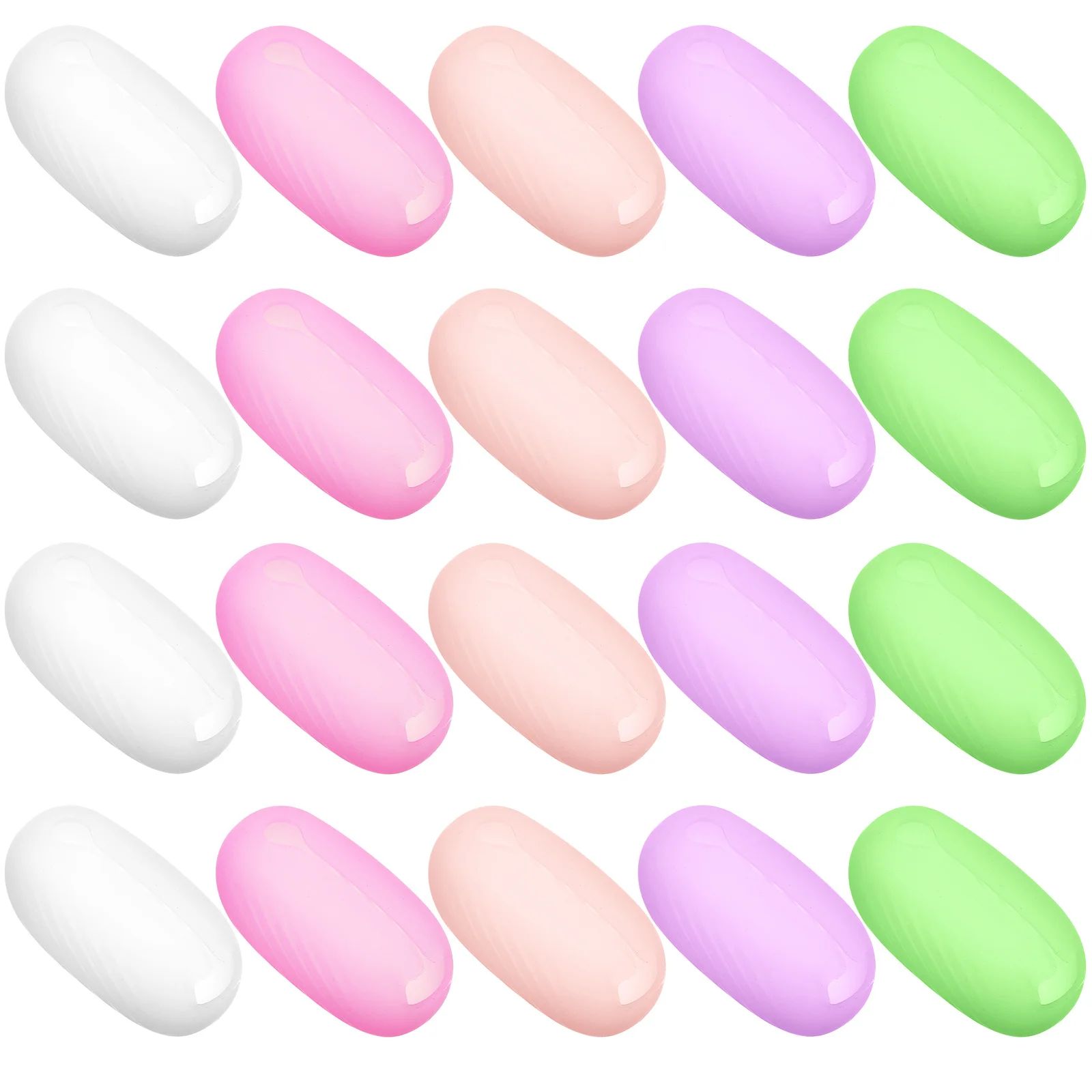 20pcs Silicone Toothbrush Caps Dust Water Resistant Protective Covers Travel Home Outdoor Soft Compact Lightweight Easy Carry