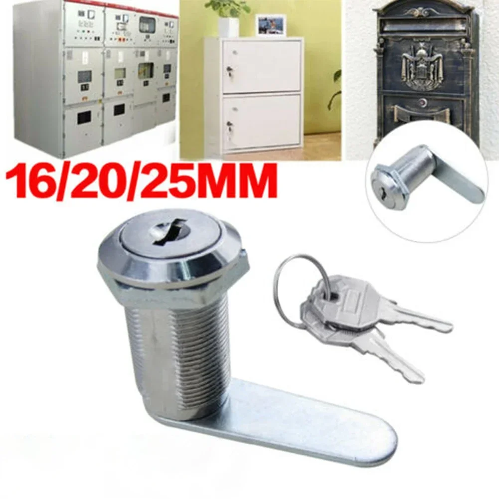 

16/20/25/30mm Cam Lock Door Barrel Drawer Cabinet Mail Box Locker Cupboard + 2 Keys Cabinet Office Desk Letter Box Cam Locks