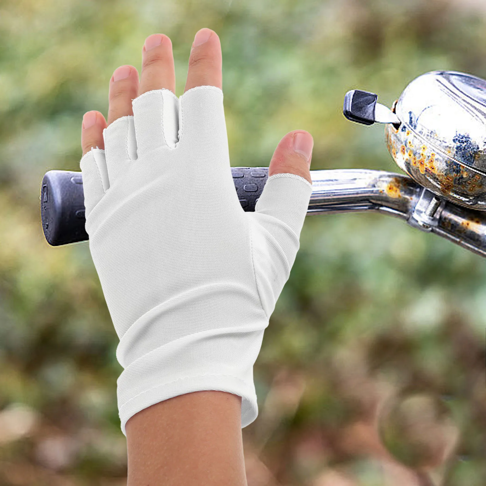 

Versatile Half Finger Gloves For Sun And Touchscreen Usage Light And Breathable Ideal For Outdoor Activities