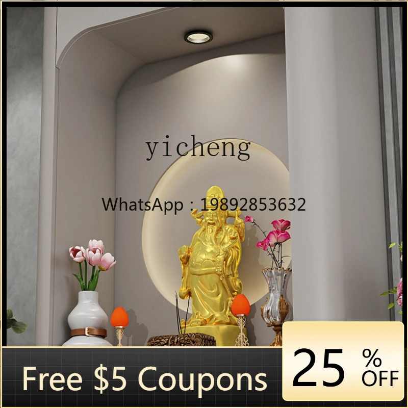 

Zf Stand Cabinet Modern Light Luxury Magic Table Cabinet Solid Wood Buddha Table Incense Table for God of Wealth Home