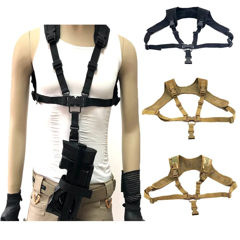 Tactical P90 Rifle Sling Strap Adjustable Quick Release Gun Lanyard Shoulder Strap Hunting Airsoft Paintball Vest Accessories