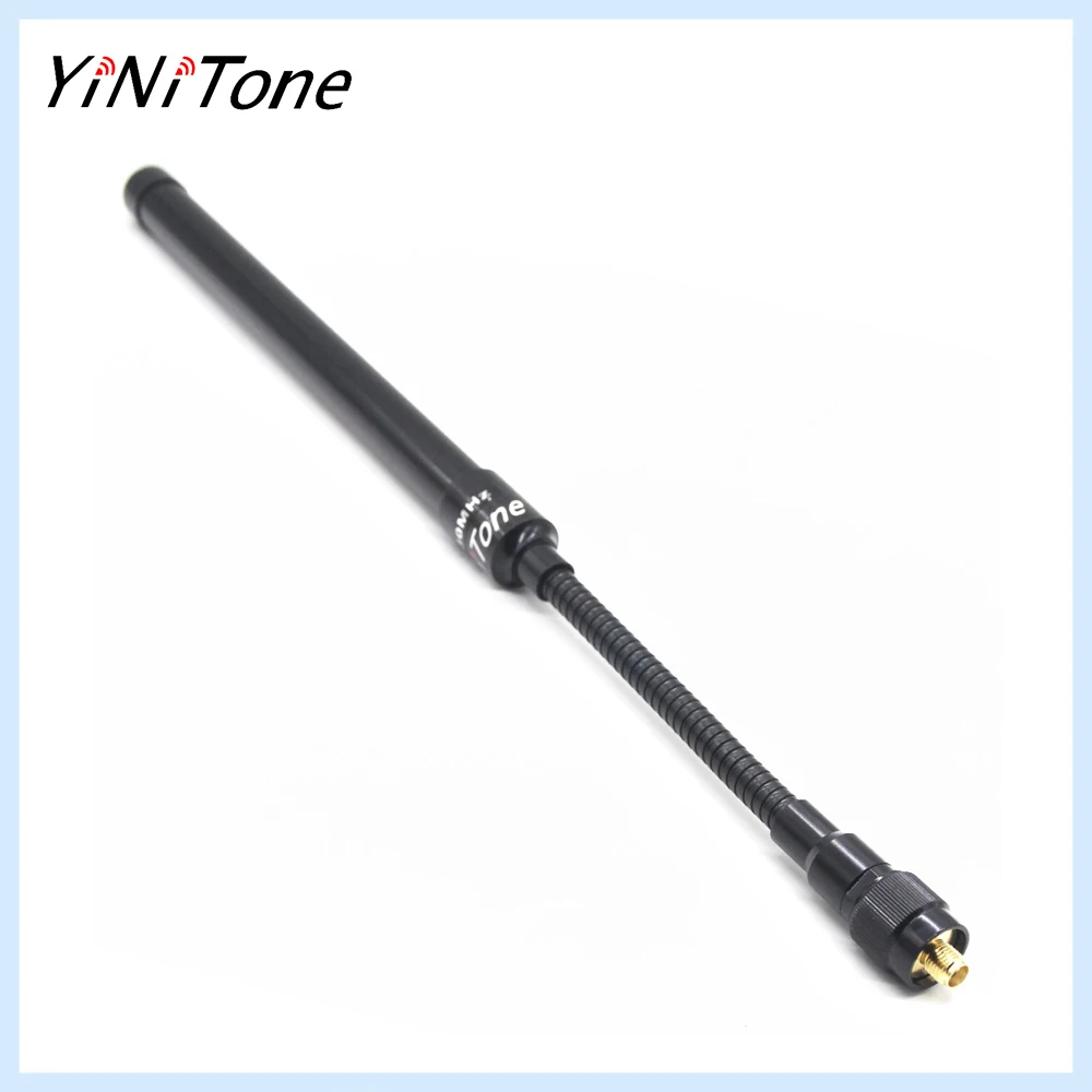 SMA Female Walkie Talkie 144/430Mhz Dual Band bendable CS Goose Tube Antenna For Baofeng 5R BF-888S Radio