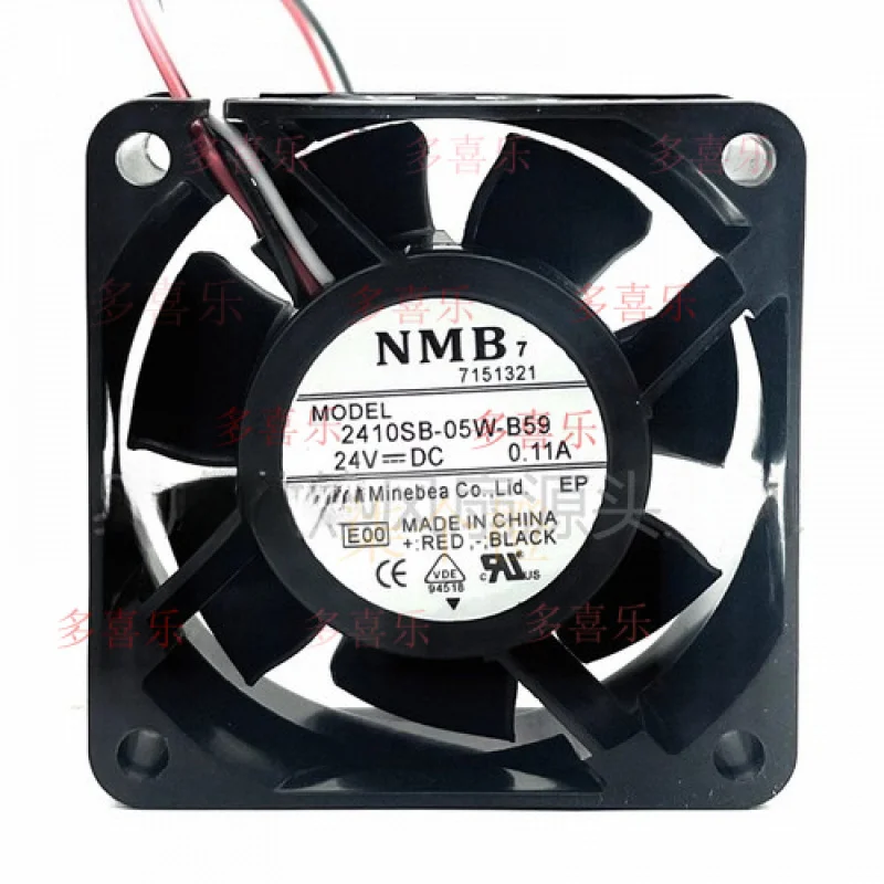 

WW ДЛЯ NMB 2410SB-05W-B59 DC24V 0.11A 6025 Инверторный охлаждающий вентилятор