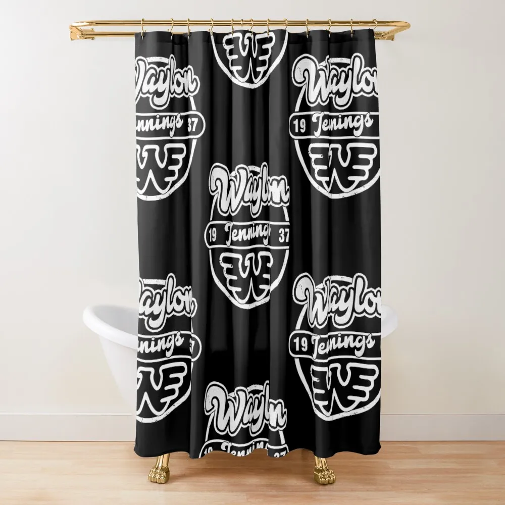 

waylon jennings T-Shirt Shower Curtain Bathroom Accessory Modern Accessory Bathrooms Bathtub Curtain