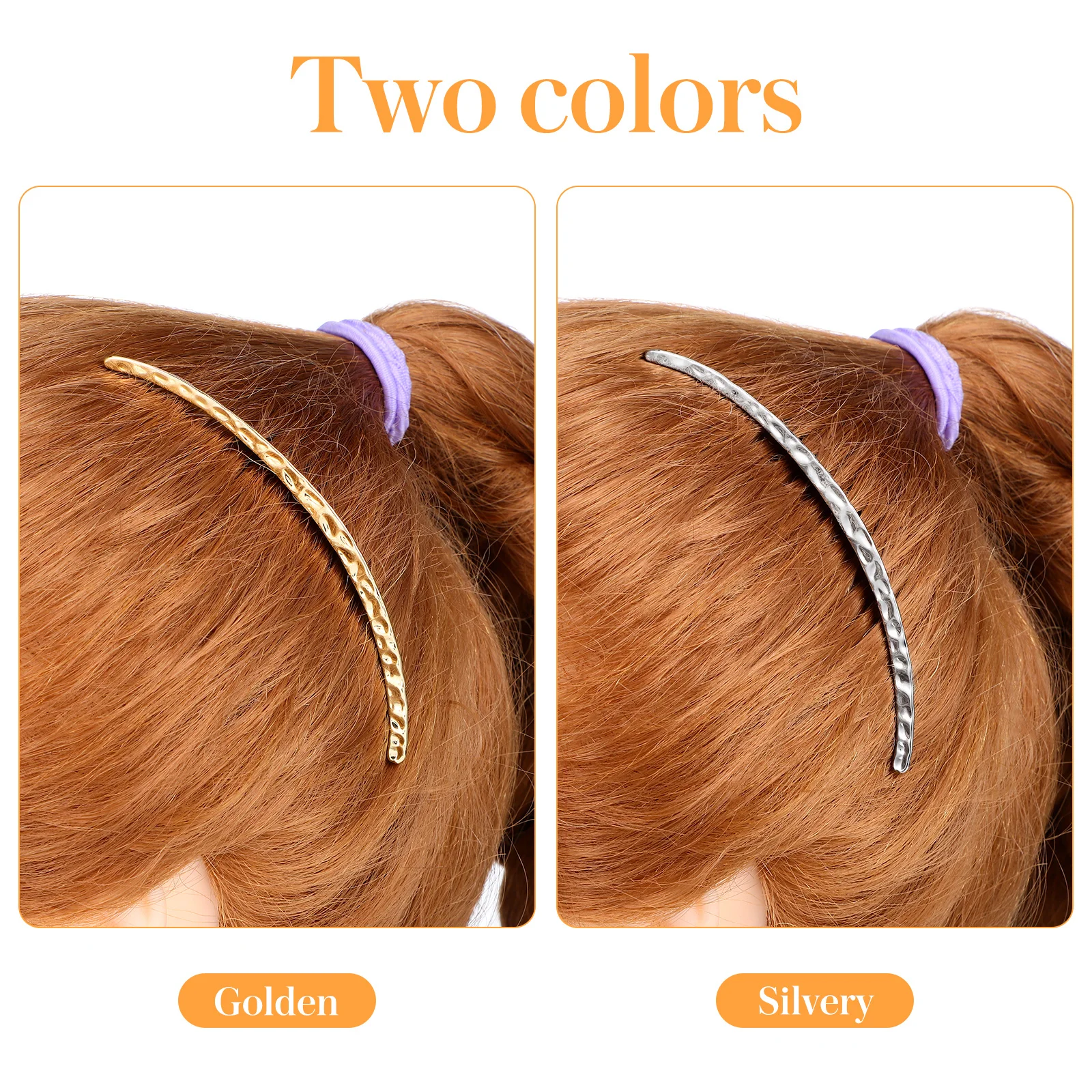 

2Pcs Hair Combs Alloy Hair Clips Chic Fashion Hairpins for Girls Daily Wear Party Accessories Hairpin Girl's Headdress