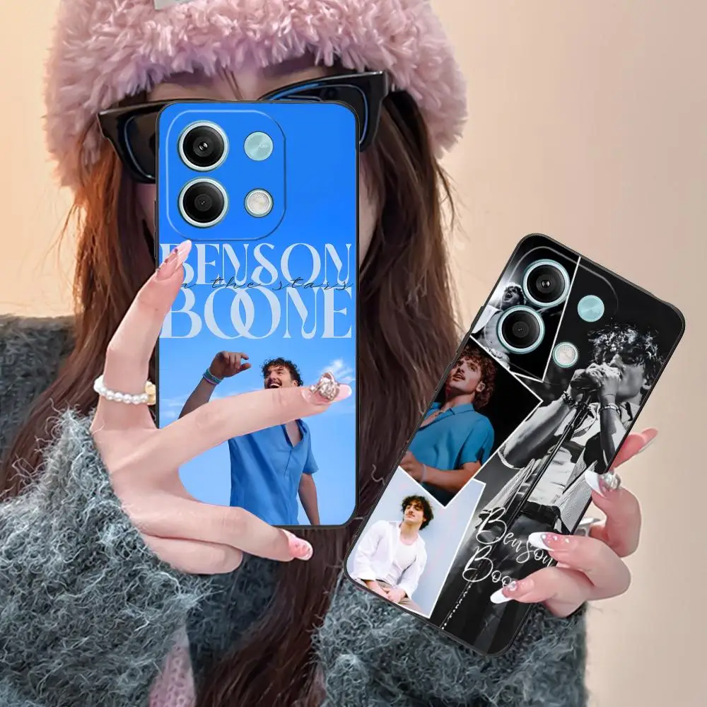 Benson Boone حافظة هاتف محمول لهاتف Xiaomi Redmi Note 14 13 12 11 S Pro Plus 4G 5G غطاء طباعة ملون للهاتف الذكي فاخر جميل #4