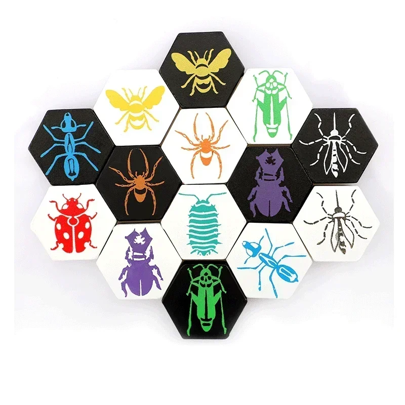 Nouveau jeu de société ruche pour 2 joueurs, fête en famille, Parents avec enfants, jeu amusant, divertissement, cadeau pour ami en bois de haute qualité