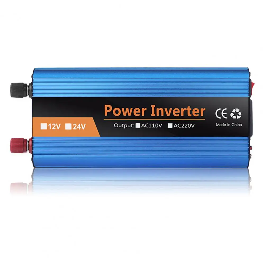 Portable 1600W Inverter 12/24/48/60V To 220V LED Car Power Inverter Converter Charger Adapter Dual USB Voltage Transformer