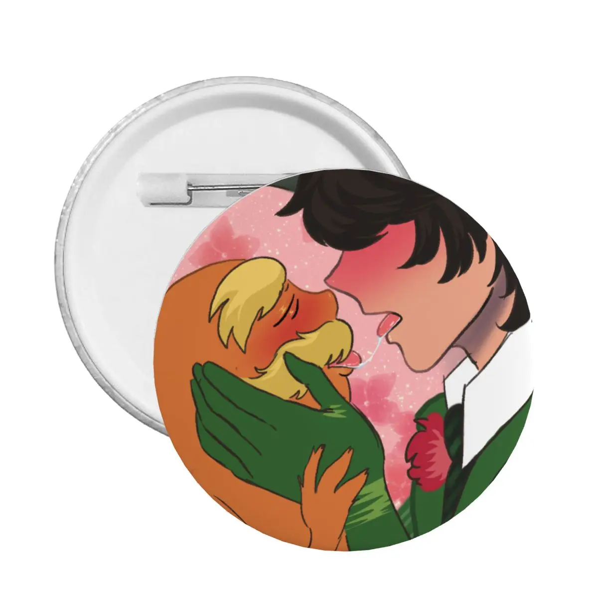 Fantasy Cartoon Movie Onceler X Lorax Pin Back Buttons Customize Brooch Badge for Backpack Pinback Birthday Gift