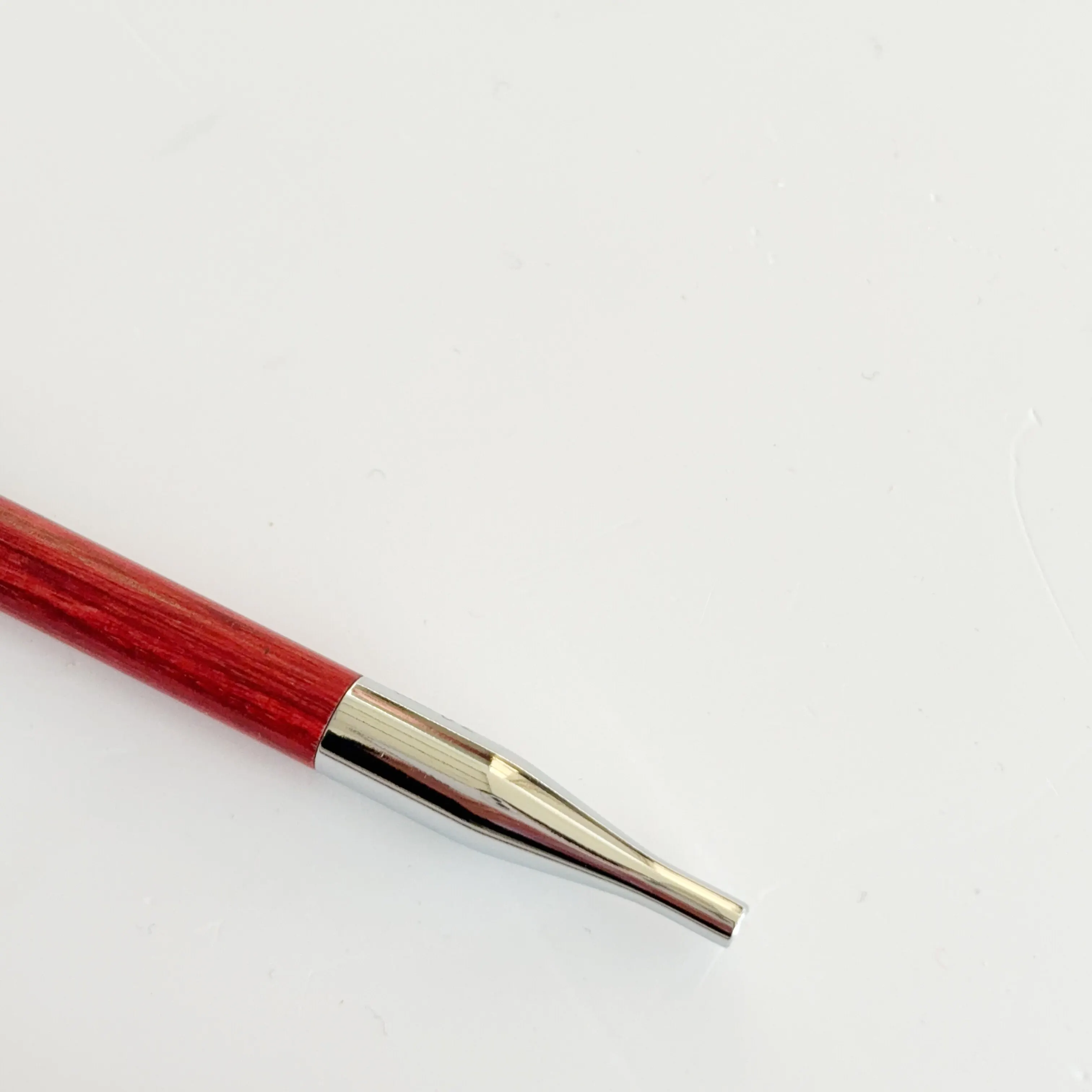 Neue Knitpro Amore Red Regular 5 Zoll abnehmbare Birkenholzring-Stricknadel, glatt. – Detail 8