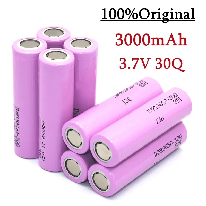 3.7 V 3000mah 18650 Batterie Für 30Q INR 18650 30Q 20A Lithium-ionen-akku Ersatz Exteral Batterie