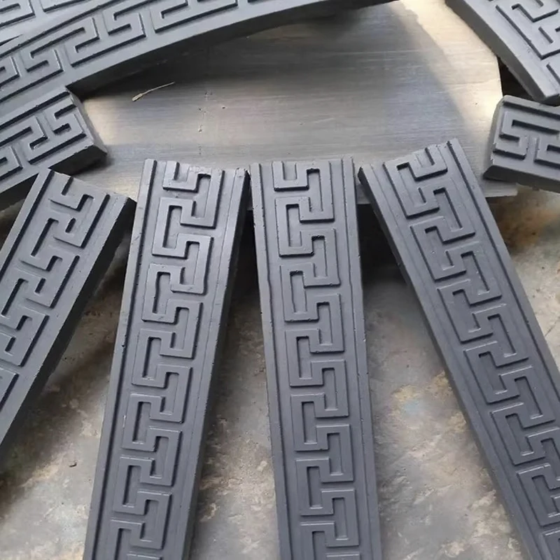 Back-Patterned Antique Tiles Sculpture Mold Chinese Cement Floor Tiles Mold Garden Corridor Decoration