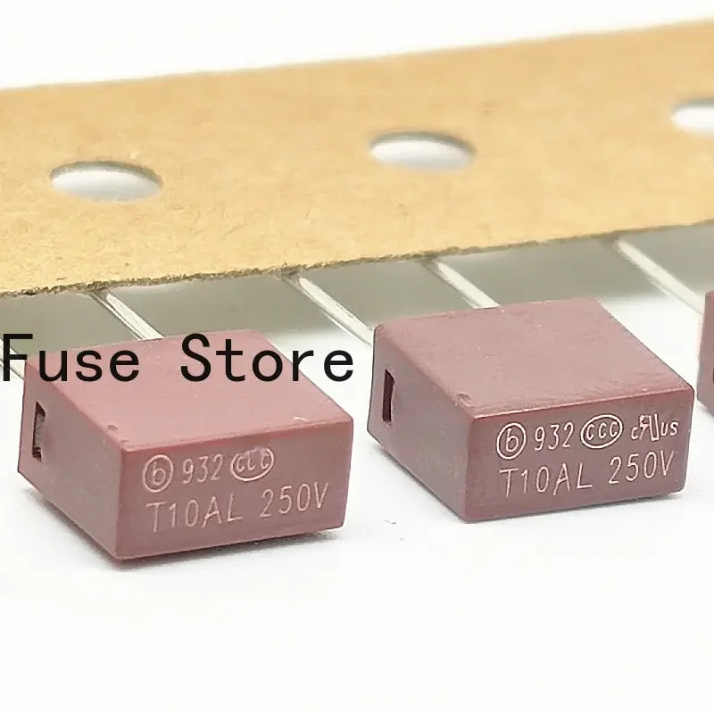 1PCS 9322100201 TE5 Square Fuse Tube 932 T10A 250V Delay Slow Blowing