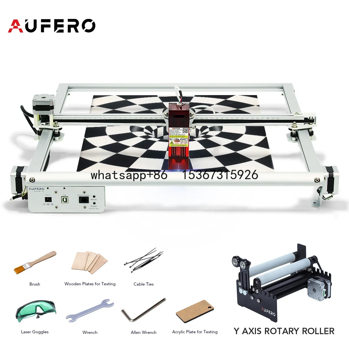 

Ortur Aufero2 Laser Engraver 15000MM/MIN Cutter DIY Tool Metal Logo Marking Wood Acrylic Lase Engraving Cutting Woodwork Machine