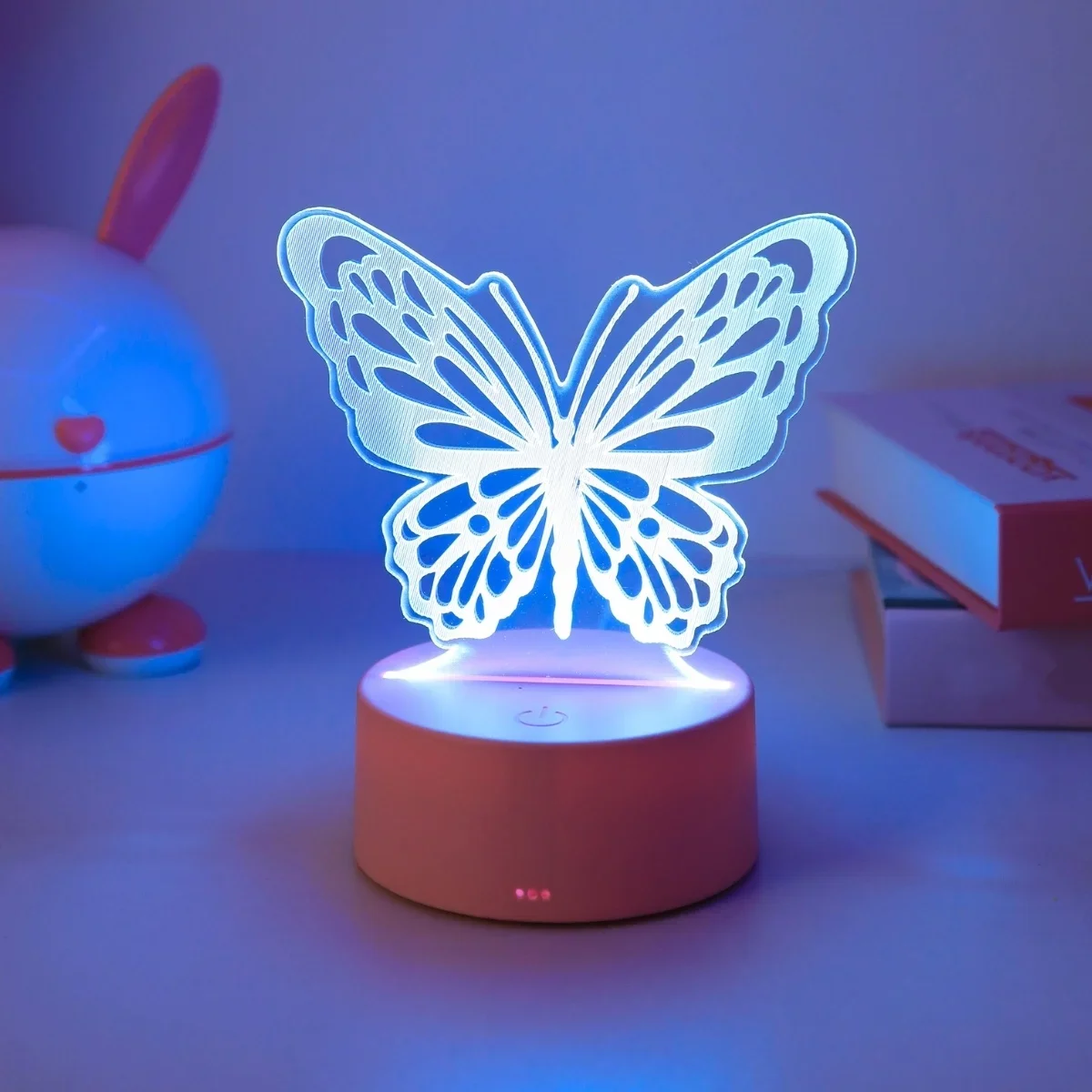 3D Butterfly Creative Night Light USB Table Decoration Living Room Bedroom Lights Birthday Gift Luminous Hanging Lamp Nordic