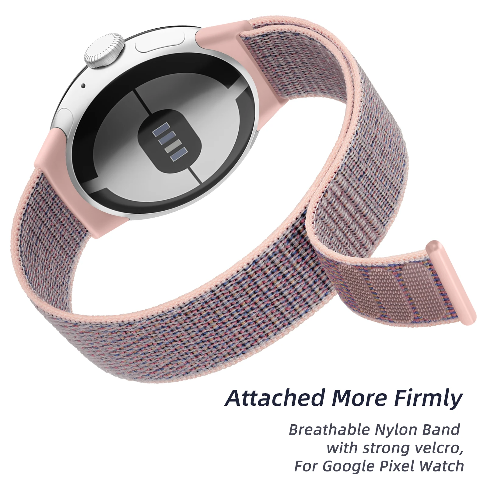 Pulseira respirável para o Google Pixel Watch, Nylon Strap, Pulseira, Pulseira Smart Watch