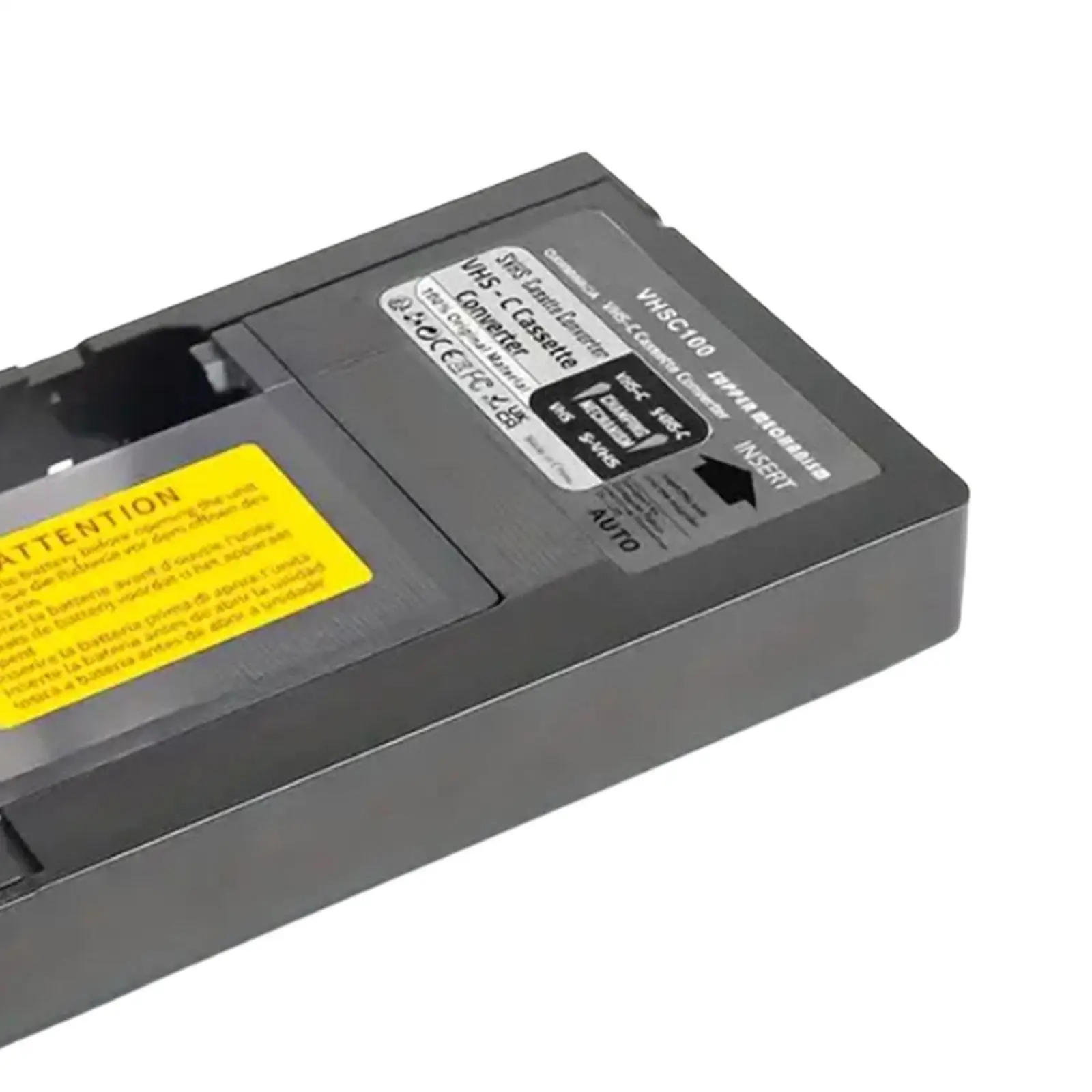 VHS to Vhsc Cassette Adapter Multifunctional Portable 12 mm for Vcr Player